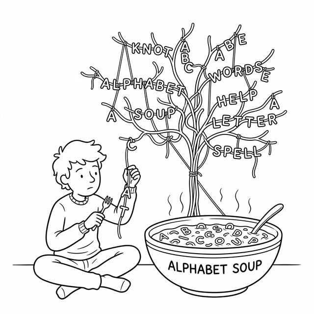 Trie (Prefix Tree) Line Drawing