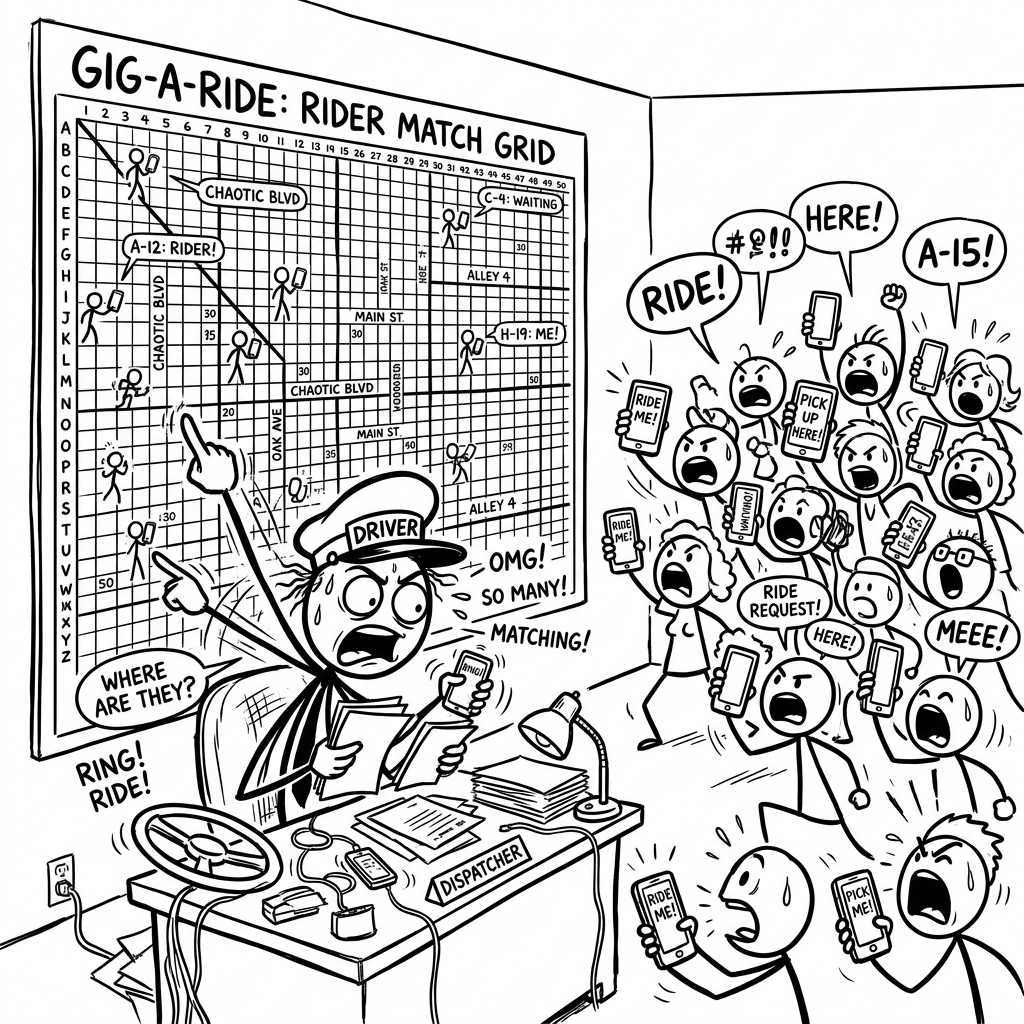 Hero Image for Ride-Sharing System Design
